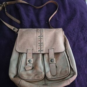 Patricia Nash Tan Leather Crossbody Bag